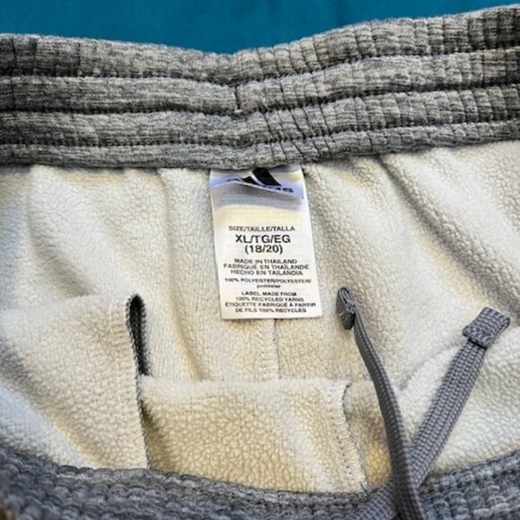 XL/18 Unisex Kids Adidas Gray Jogger Track Pants Boys Girls - Picture 3 of 5